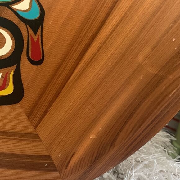 Vintage First Nations Bear Mother
Painted Cedar Wooden Wall
Hanging Plate - Picture 14 of 17